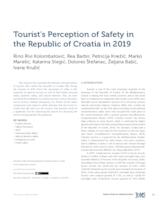 Tourist's Perception of Safety in the Republic of Croatia in 2019