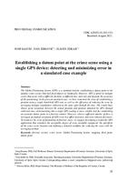 Establishing a datum point at the crime scene using a single GPS device: detecting and minimizing error in a simulated case example