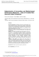 Determinants of Accounting and Market-based Performance Measures – Case of Croatian Non-financial Listed Companies