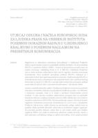 UTJECAJ ODLUKA I NAČELA EUROPSKOG SUDA ZA LJUDSKA PRAVA NA REGULACIJU INSTITUTA POSEBNIH DOKAZNIH RADNJI U UJEDINJENOM KRALJEVSTVU S POSEBNIM NAGLASKOM NA PRISREĆANJE KOMUNIKACIJA