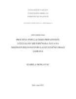 prikaz prve stranice dokumenta Procjena populacijske pripadnosti: učestalost metopičnog šava na srednjovjekovnoj populaciji istočne obale Jadrana