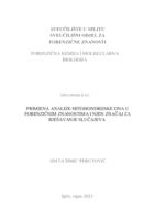 prikaz prve stranice dokumenta Primjena analize mitohondrijske DNA u forenzičnim znanostima i njen značaj za rješavanje slučajeva