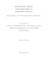 prikaz prve stranice dokumenta Utjecaj pandemije COVID-19 na priznavanje i mjerenje rezerviranja u financijskim izvještajima