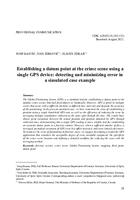 prikaz prve stranice dokumenta Establishing a datum point at the crime scene using a single GPS device: detecting and minimizing error in a simulated case example