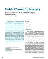 prikaz prve stranice dokumenta Model of Forensic Hydrography