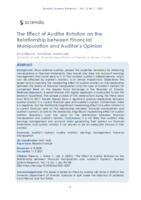 prikaz prve stranice dokumenta The Effect of Auditor Rotation on the Relationship between Financial Manipulation and Auditor’s Opinion