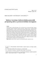 prikaz prve stranice dokumenta Kultura i terorizam : kulturna baština pomorskih povijesnih gradova u protuterorističkim strategijama