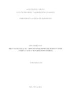 prikaz prve stranice dokumenta Pravna regulacija i mogućnost primjene jedinstvenih tokena (NFT) u Republici Hrvatskoj