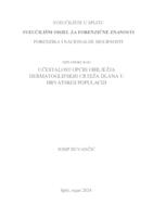 prikaz prve stranice dokumenta Učestalost općih obilježja dermatoglifskih crteža dlana u hrvatskoj populaciji